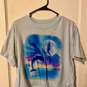 Mighty Fine Graphic Tee in White and Black